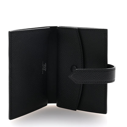 Hermes Epsom Monochrome Bearn Card Holder Wallet Black 5 of 7