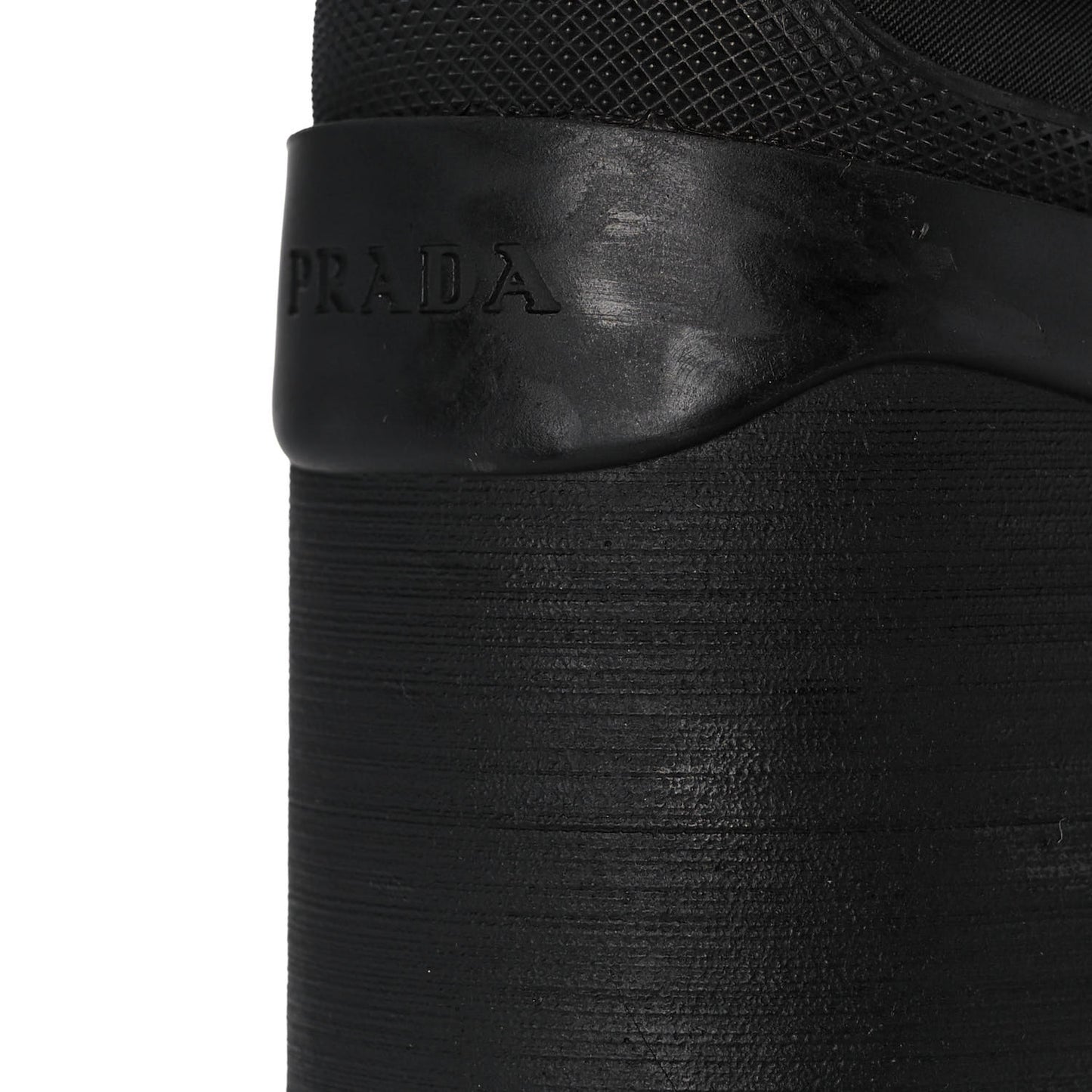Nylon Lug Sole Chelsea 55mm Boots 39 Black