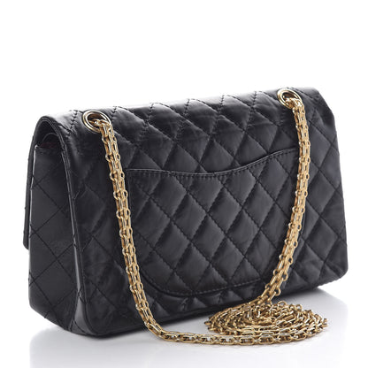 Chanel Aged Calfskin Lucky Charms 2.55 Reissue 225 Flap Black 3 of 12