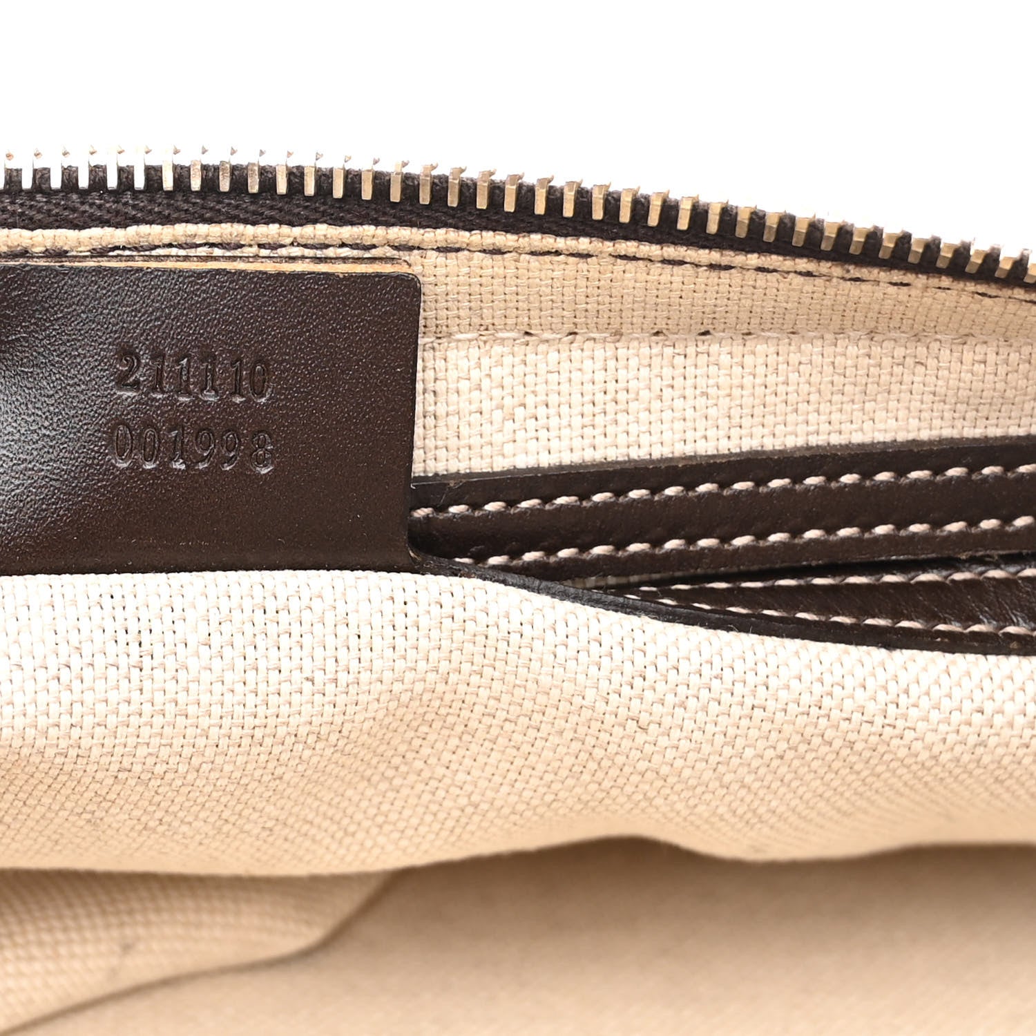 Gucci GG Supreme Monogram Belt Bag Dark Brown 7 of 11