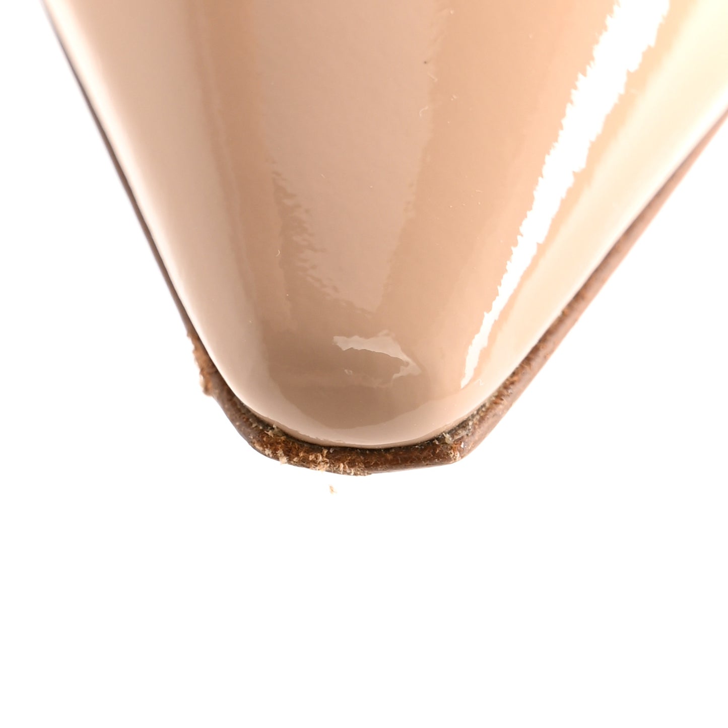 Patent Ribbon J'Adior Slingback 100mm Pumps 37.5 Nude