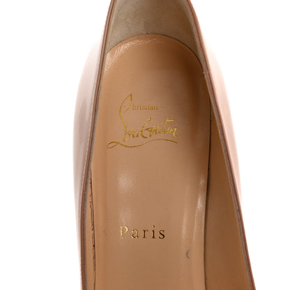 Christian Louboutin Patent Pigalle 100 Pumps 38 Nude 7 of 9