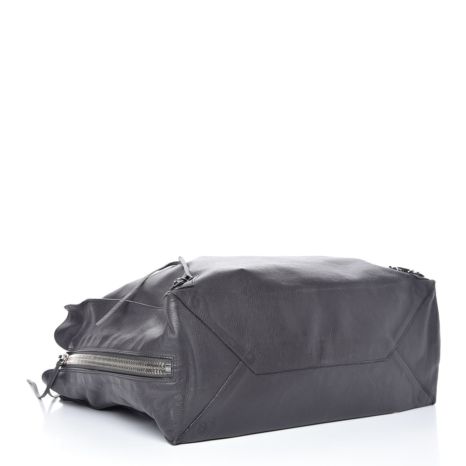 Balenciaga Veau Papier A4 Zip Around Tote Gris Fossile 4 of 9