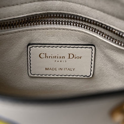 Christian Dior Calfskin Niki De Saint Phalle Love Medium Supple Lady Dior Off White 5 of 12