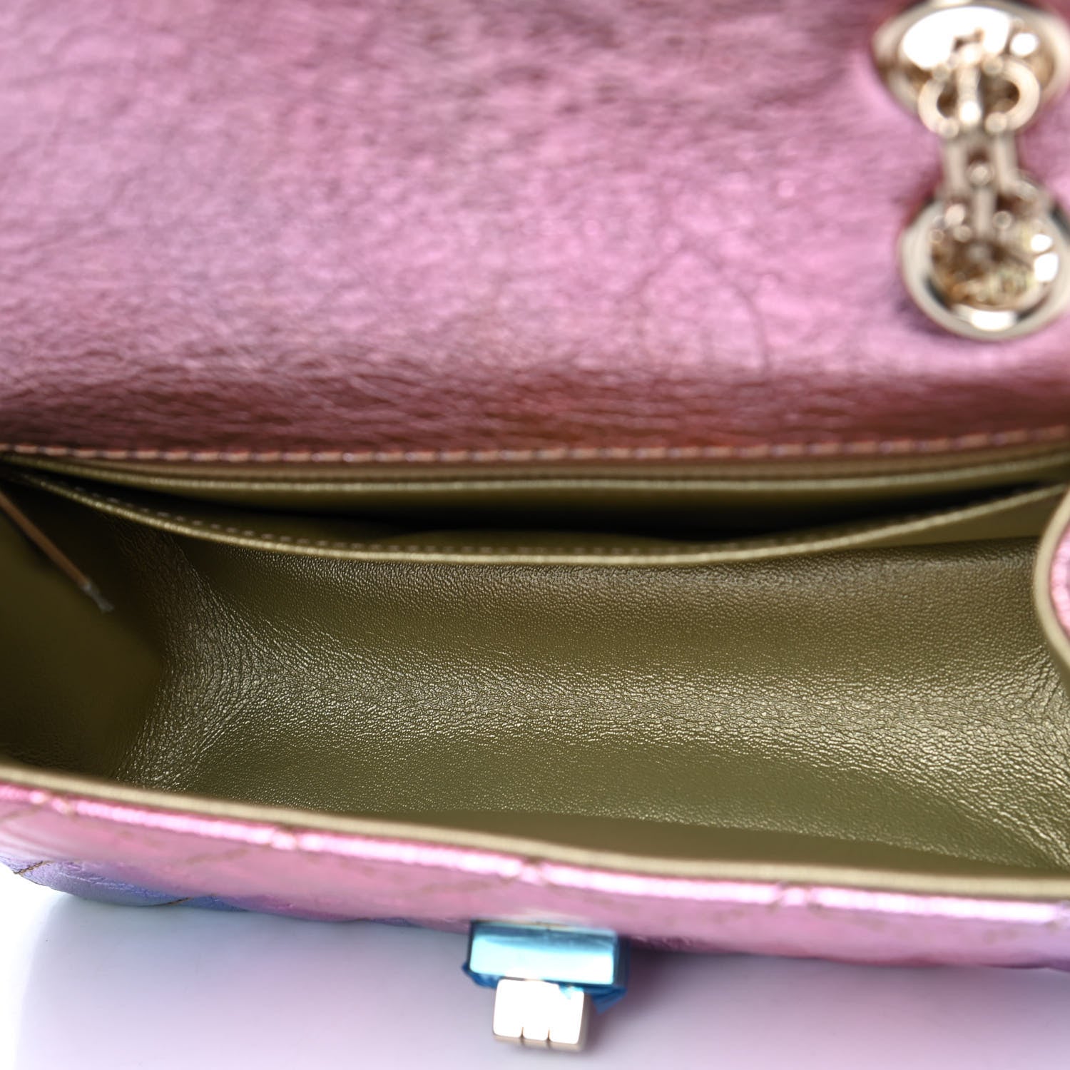 Chanel Metallic Goatskin Quilted Mini 2.55 Reissue Flap Multicolor 4 of 4
