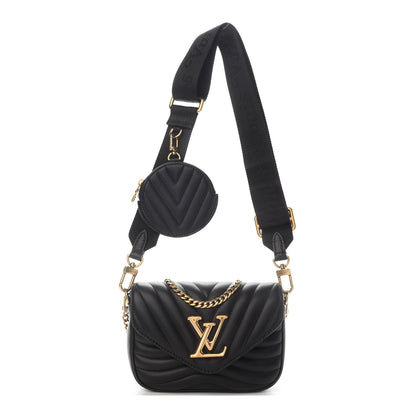 Louis Vuitton Calfskin New Wave Multi Pochette Black 1 of 9