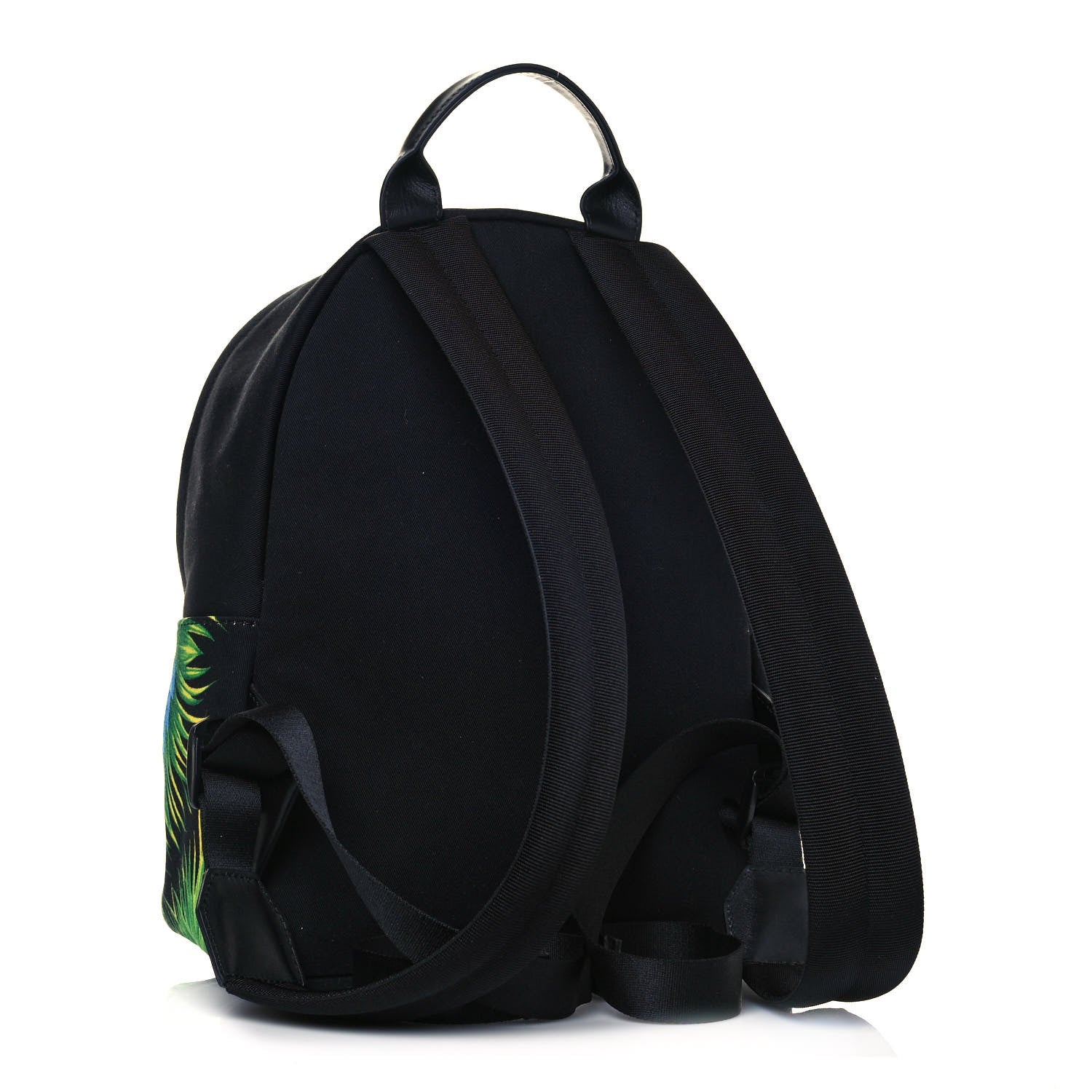 Versace Nylon Print Backpack Black Multicolor 3 of 12