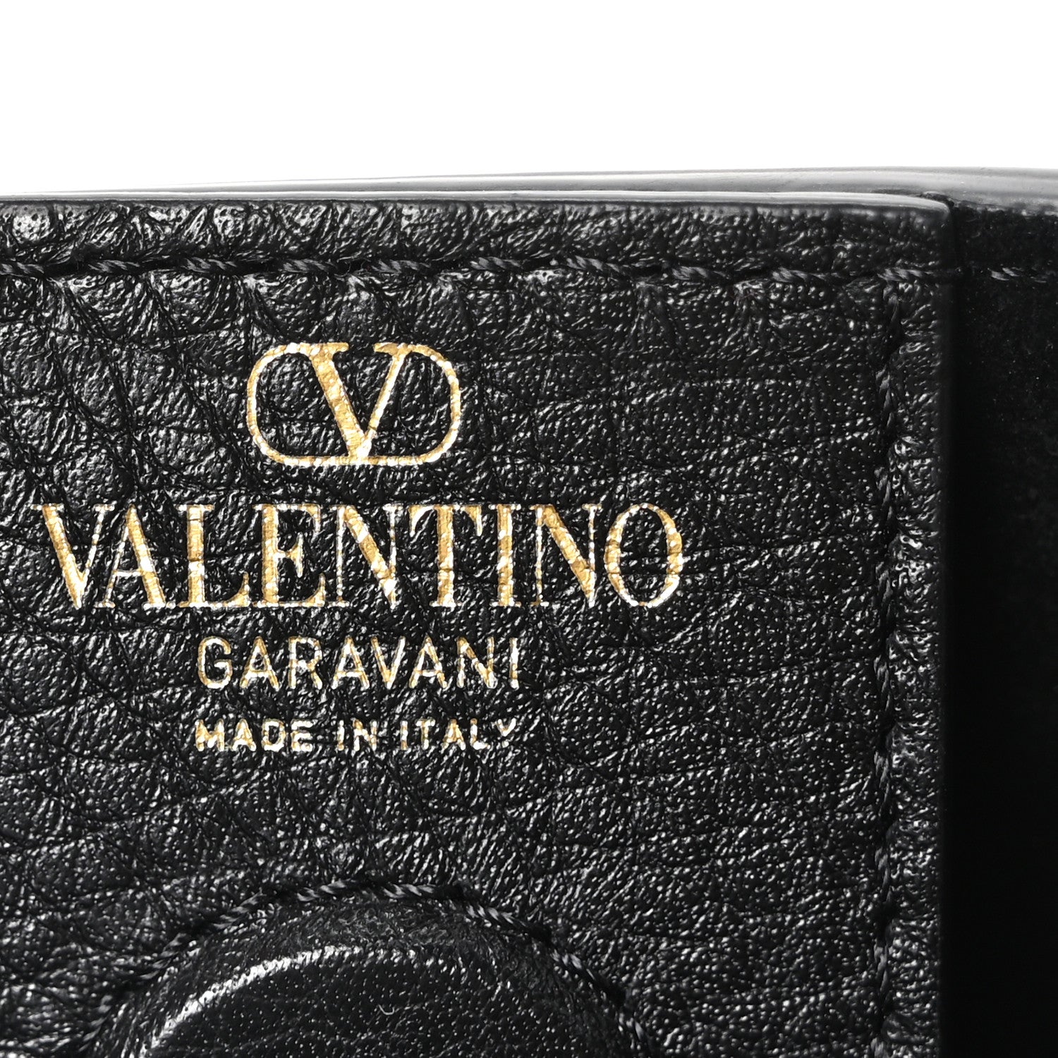 Valentino Garavani Soft Grainy Calfskin Alltime Medium Handbag Black 6 of 9