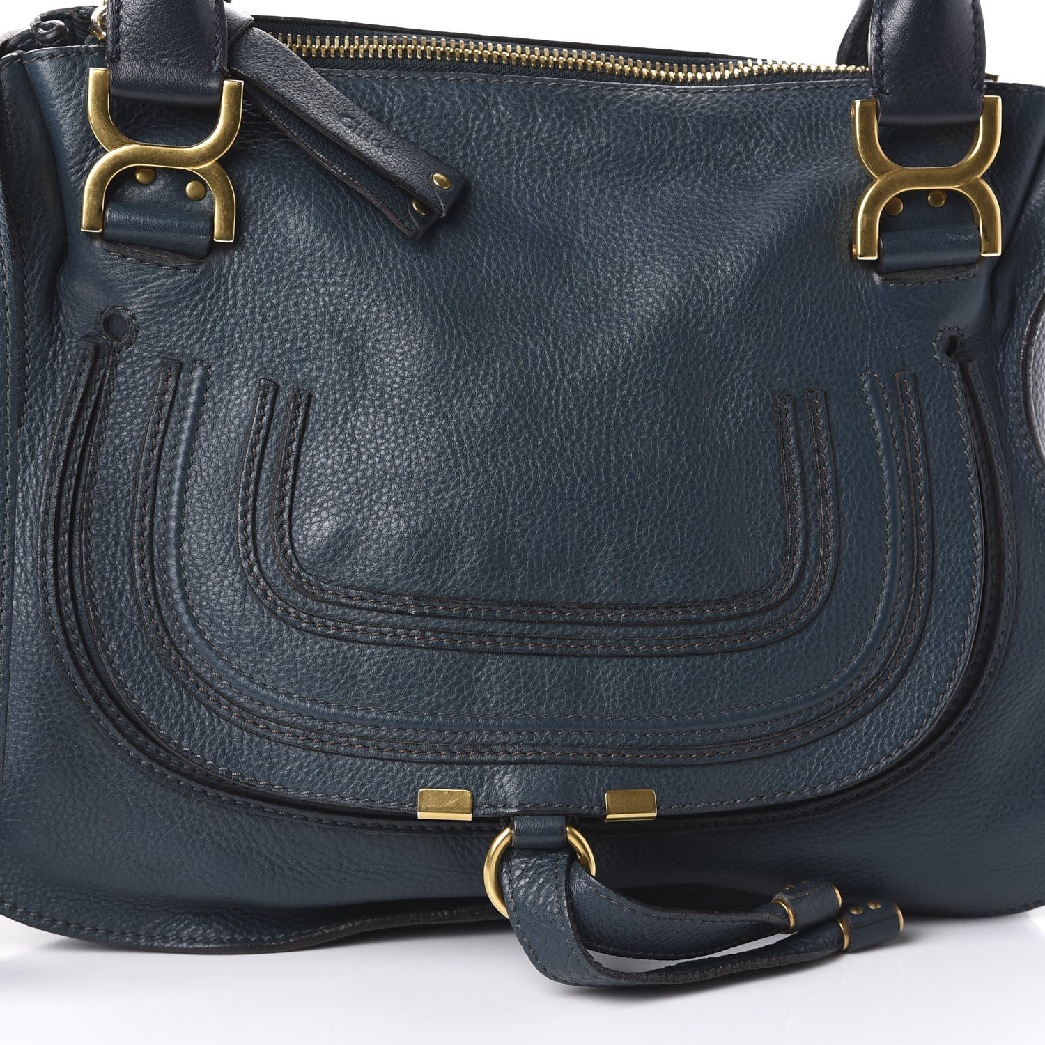 Chloe Calfskin Medium Marcie Satchel Blue 7 of 9