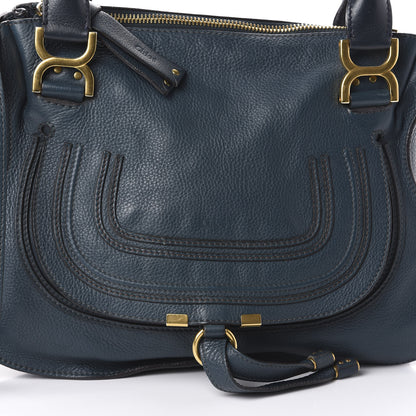 Chloe Calfskin Medium Marcie Satchel Blue 7 of 9