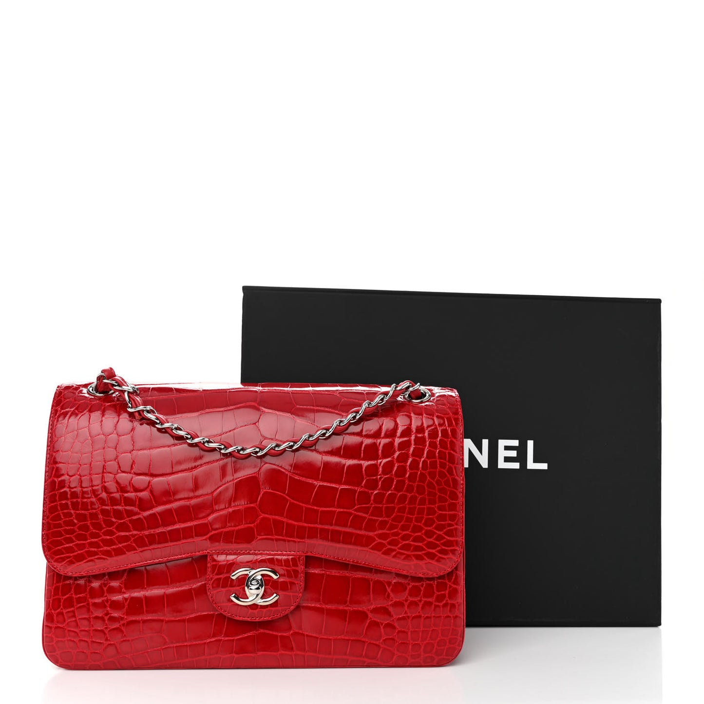 Alligator Jumbo Double Flap Red