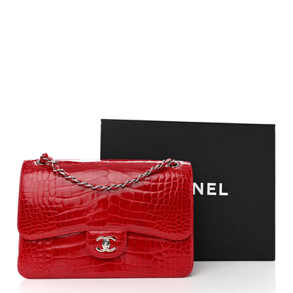 Chanel Alligator Jumbo Double Flap Red 12 of 12
