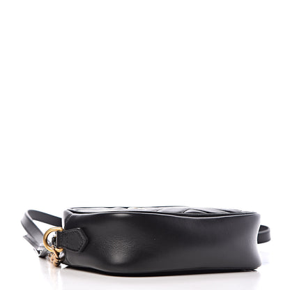 Gucci Calfskin Matelasse Mini GG Marmont Chain Shoulder Bag Black 4 of 10