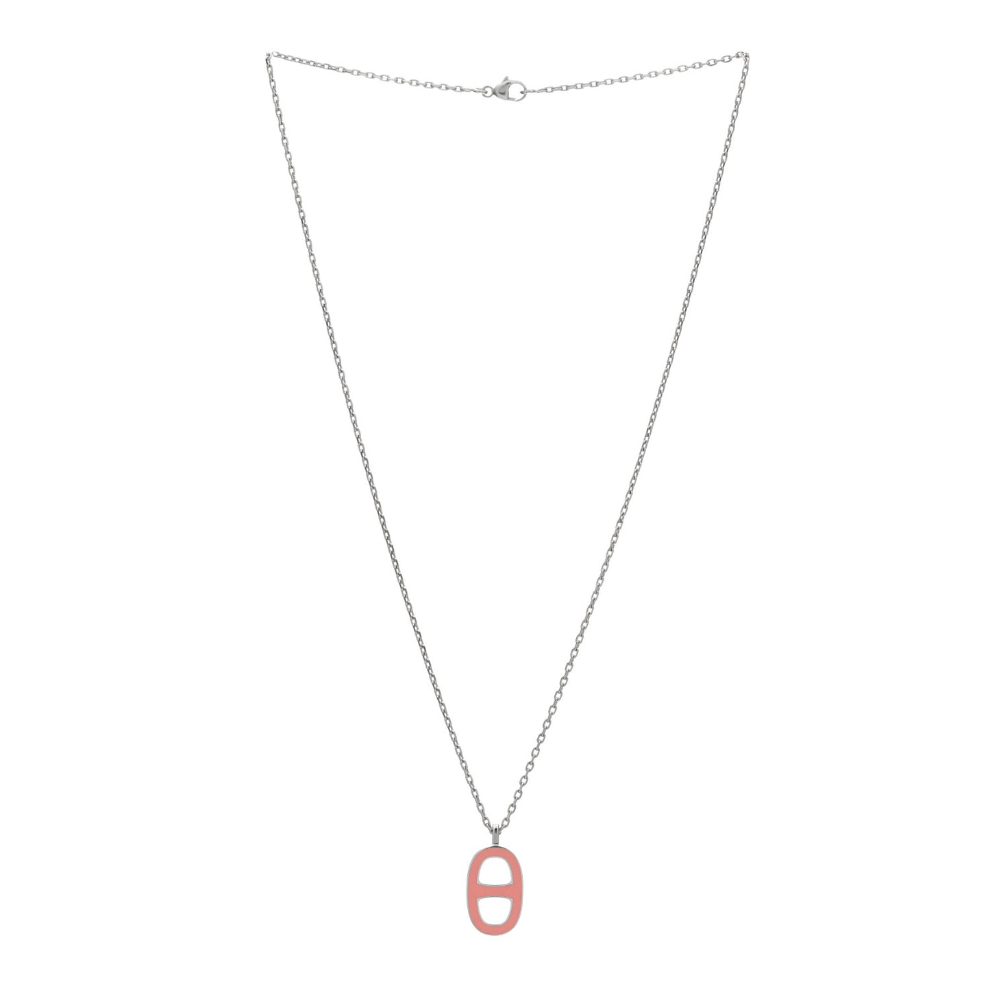 Laquered Iliade Pendant Necklace Pink