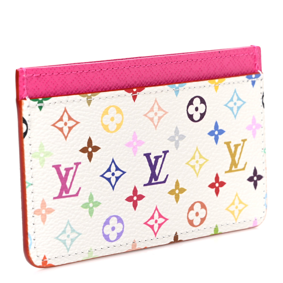 LV X TM Monogram Multicolor Card Holder Kawaii Pink