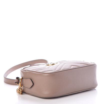 Gucci Calfskin Matelasse Mini GG Marmont Chain Shoulder Bag Nude 4 of 10