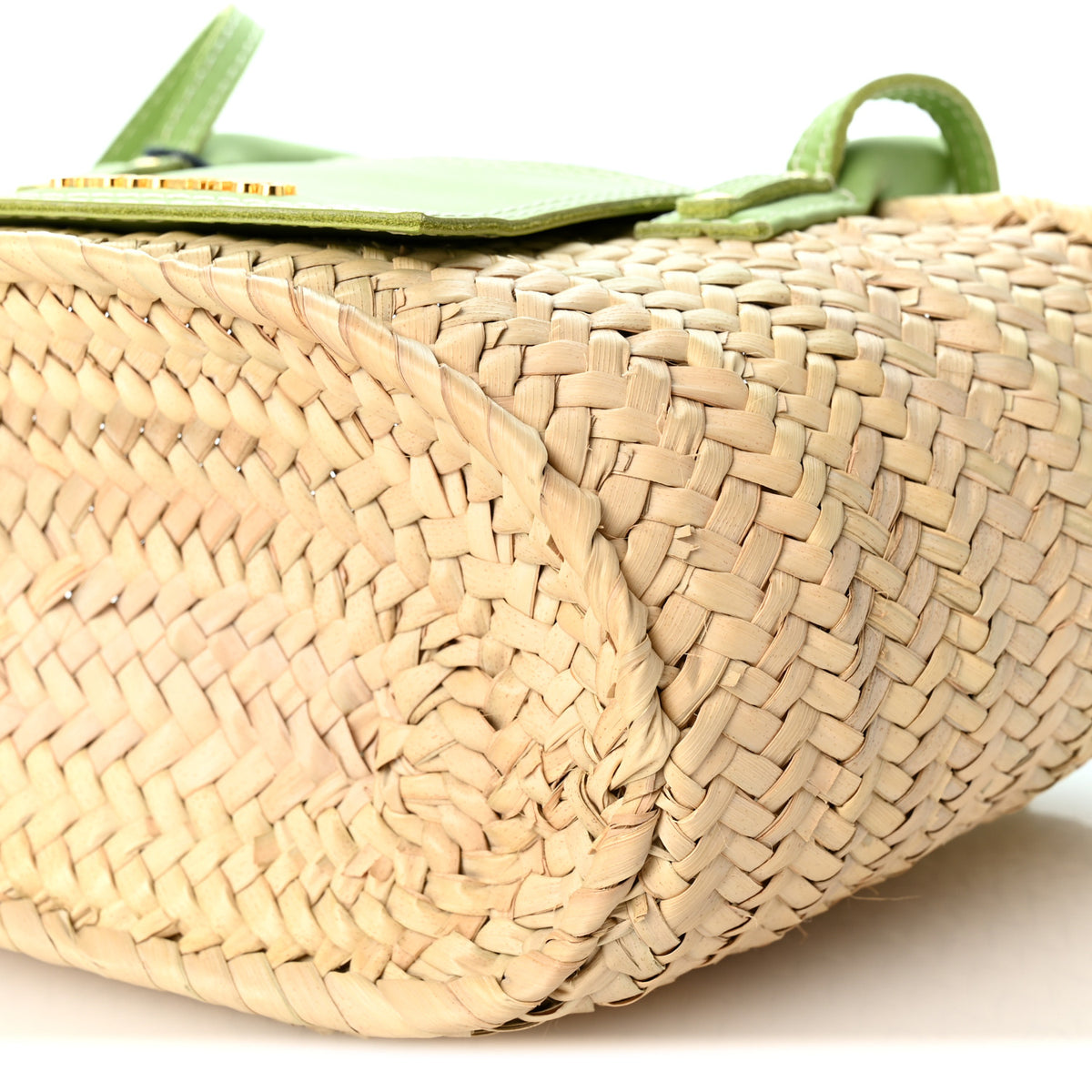 Raffia Suede Le Petit Panier Soli Green