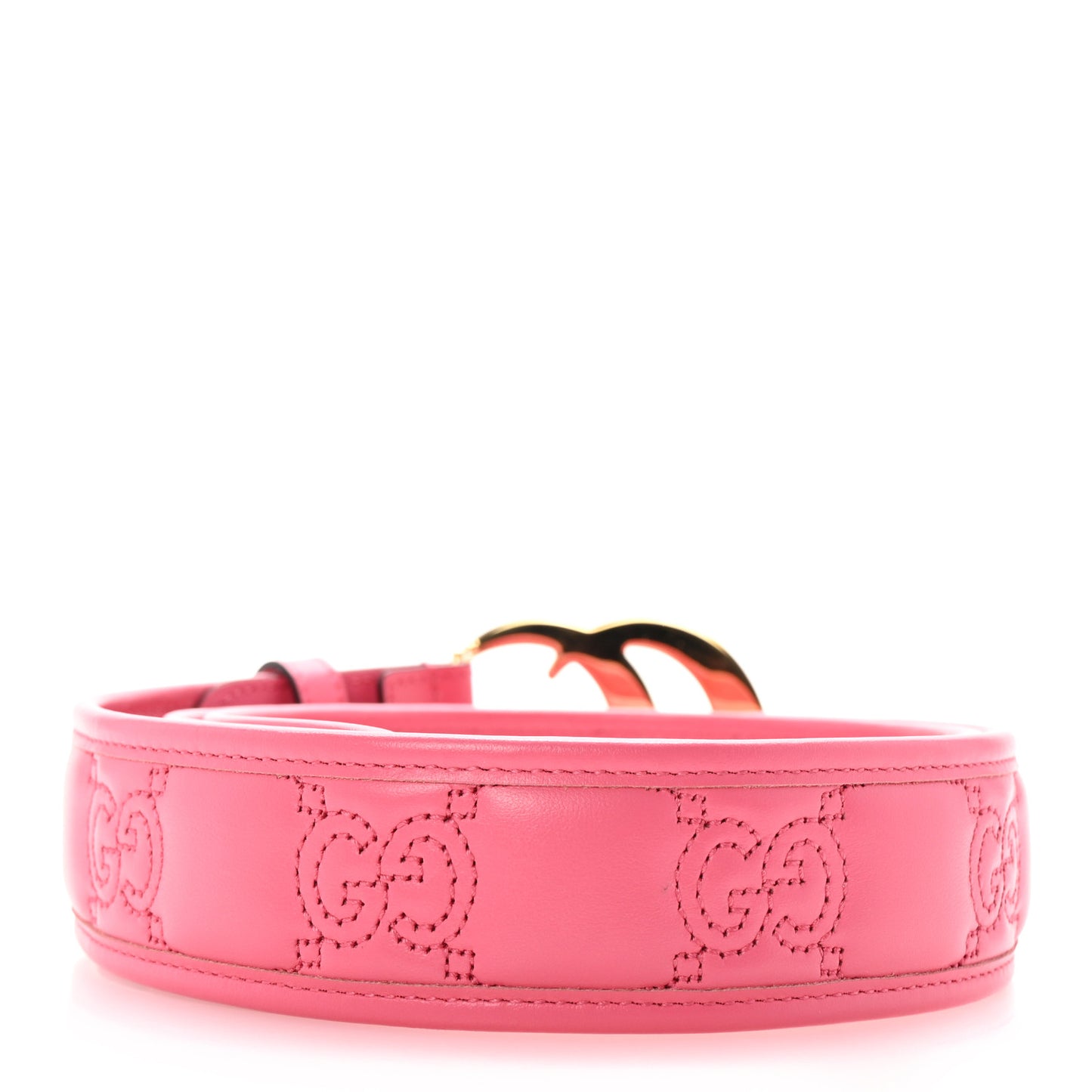 Calfskin GG Matelasse Marmont 40mm Belt 100 40 Perfect Pink