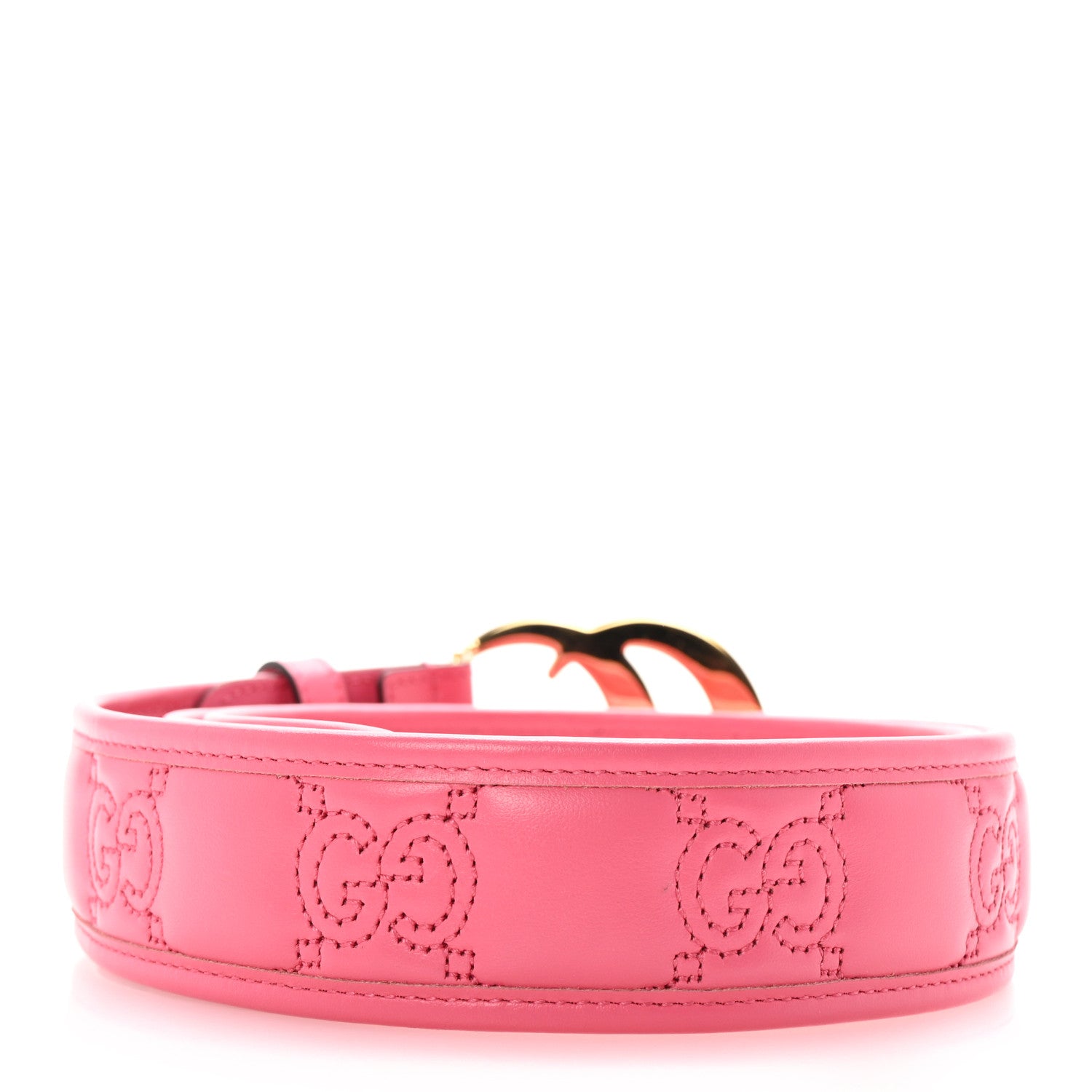 Gucci Calfskin GG Matelasse Marmont 40mm Belt 100 40 Perfect Pink 2 of 6