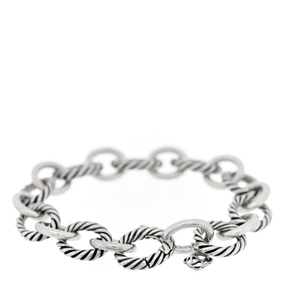 David Yurman Sterling Silver 12mm Large Oval Link Bracelet 2 of 3
