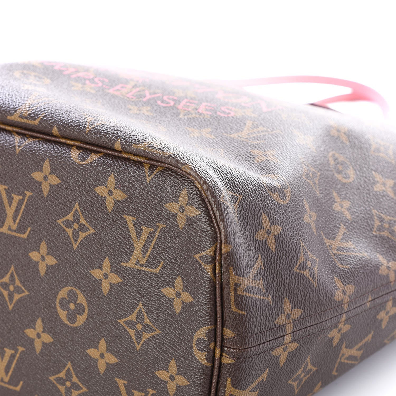Louis Vuitton Monogram Articles de Voyage Ikat Neverfull MM Rose Velours 6 of 11