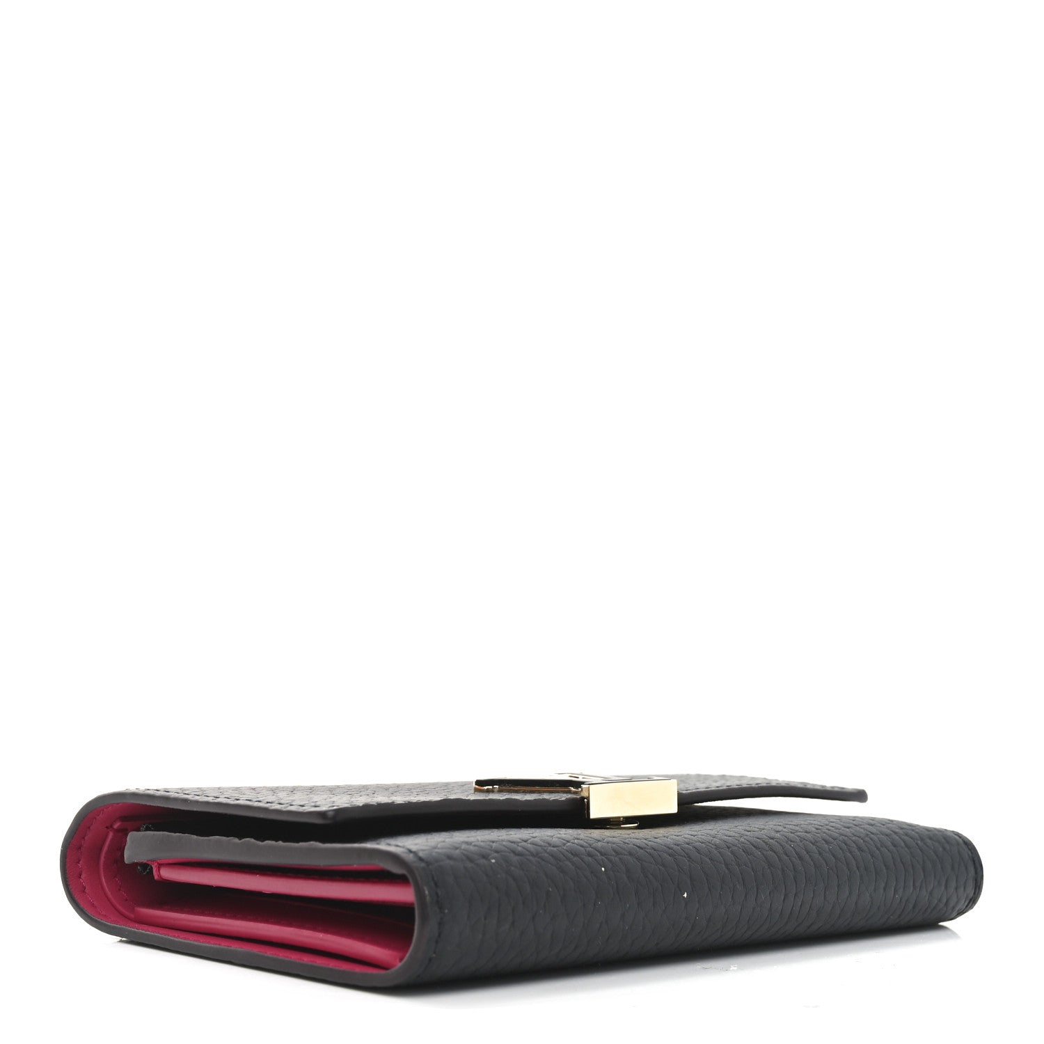 Louis Vuitton Taurillon Capucines Compact Wallet Black 4 of 7