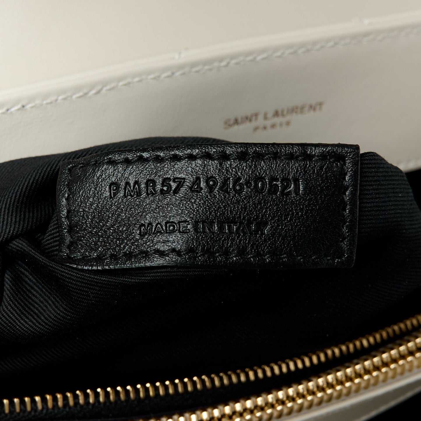 Calfskin Y Quilted Monogram Medium Loulou Chain Satchel Crema Soft