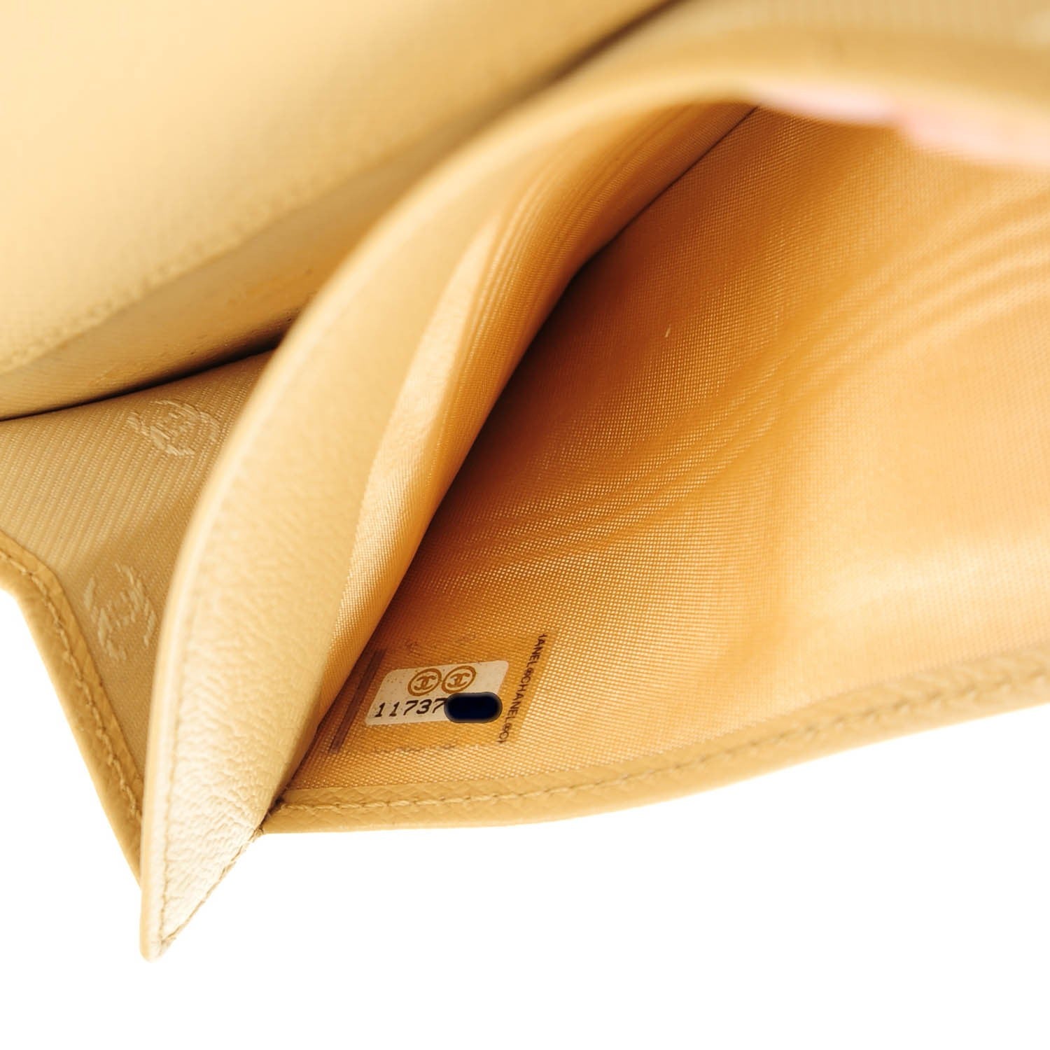 Chanel Grained Calfskin CC Button Wallet Beige 8 of 10