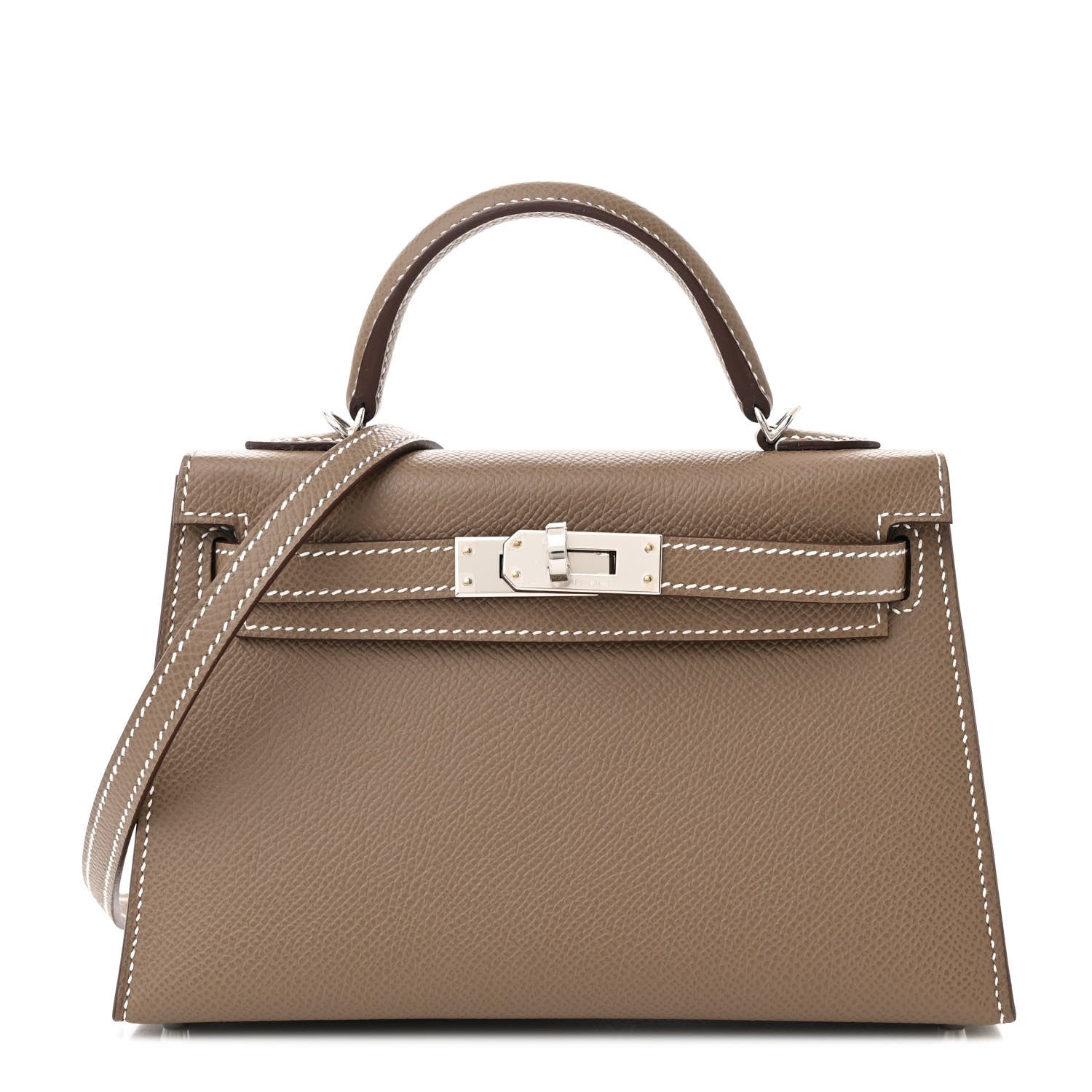 Hermes Epsom Mini Kelly Sellier 20 Etoupe 1 of 13