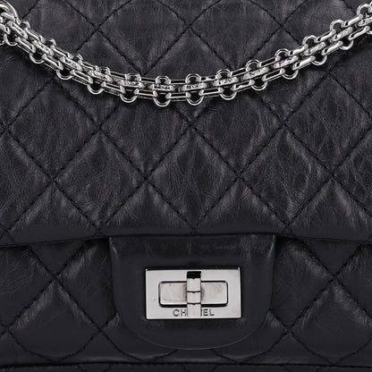 Chanel Aged Calfskin Quilted 2.55 Reissue Mini Flap Black 8 of 10