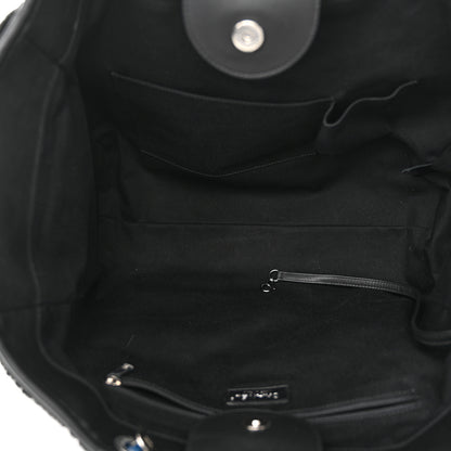 Chanel Shearling Large Deauville Tote Black 5 of 11