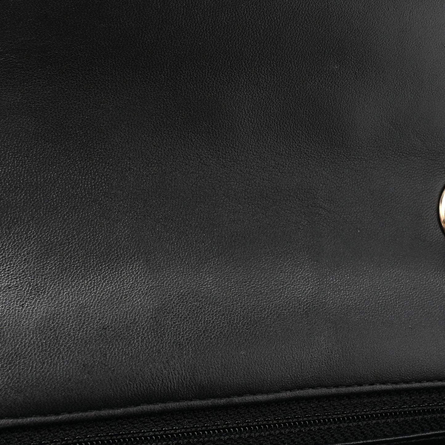Lambskin Quilted Mini Coco Charms Rectangular Flap Black