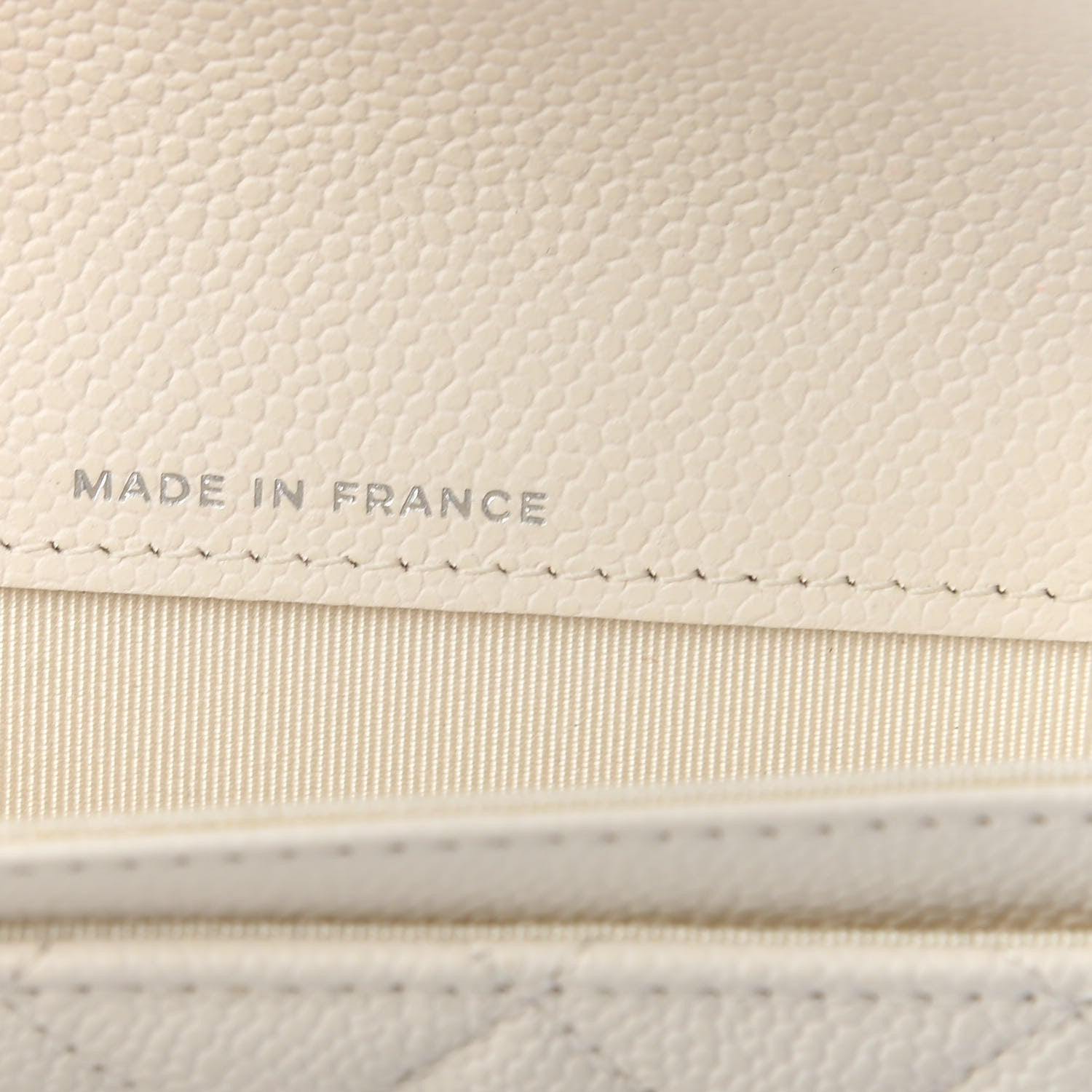 Chanel Caviar Quilted Flap Card Holder Wallet White 7 of 7