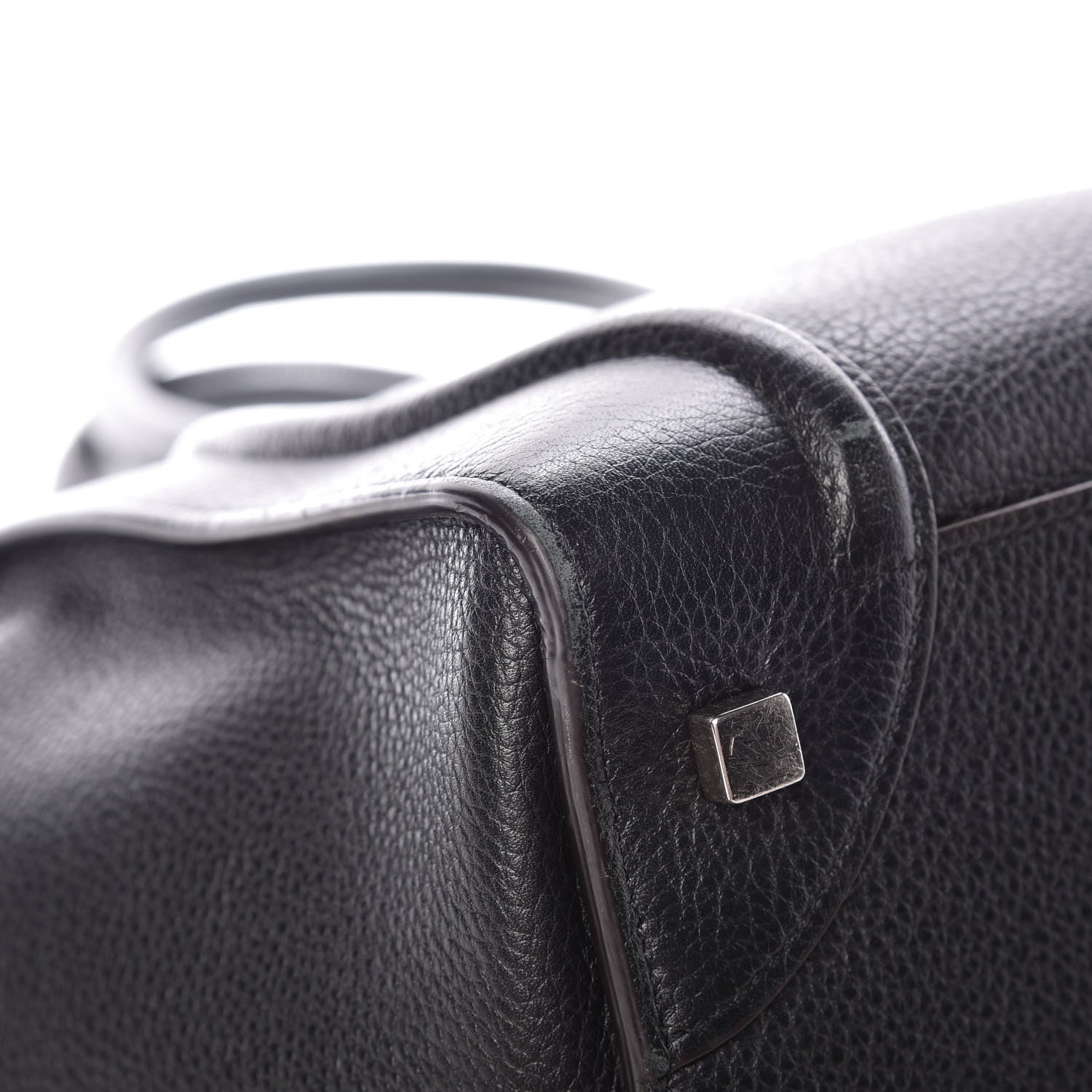 Celine Drummed Calfskin Mini Luggage Black 13 of 25