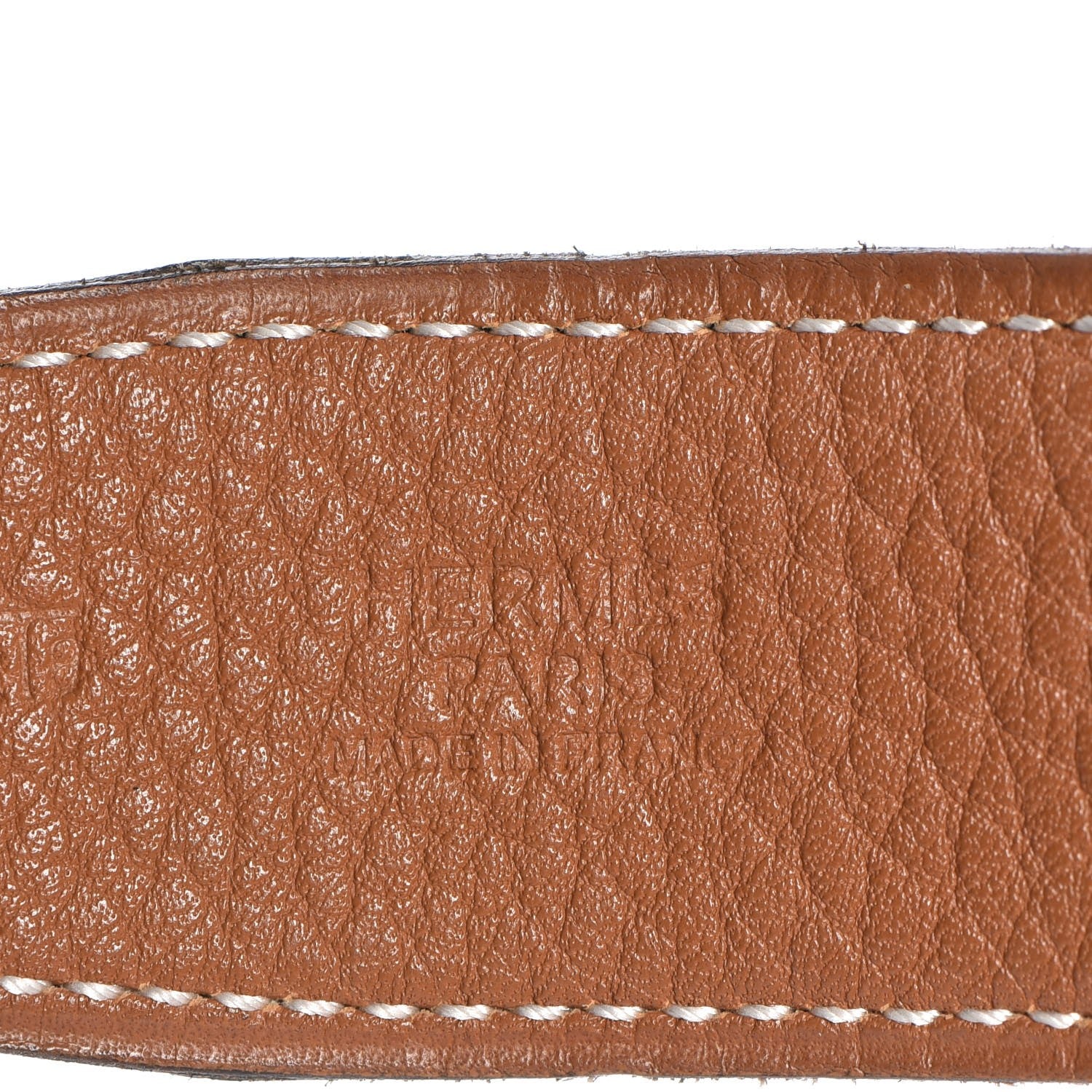 Hermes Box Togo 32mm H Belt 80 Black Gold 6 of 15