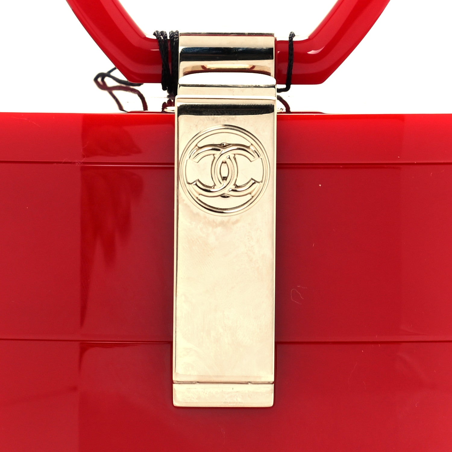 Chanel Plexiglass Evening in L'Atelier Minaudiere Jewelry Box Red