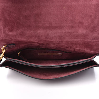 Valentino Garavani Pebbled Calfskin Rockstud Rolling Wristlet Clutch Rubin 4 of 11