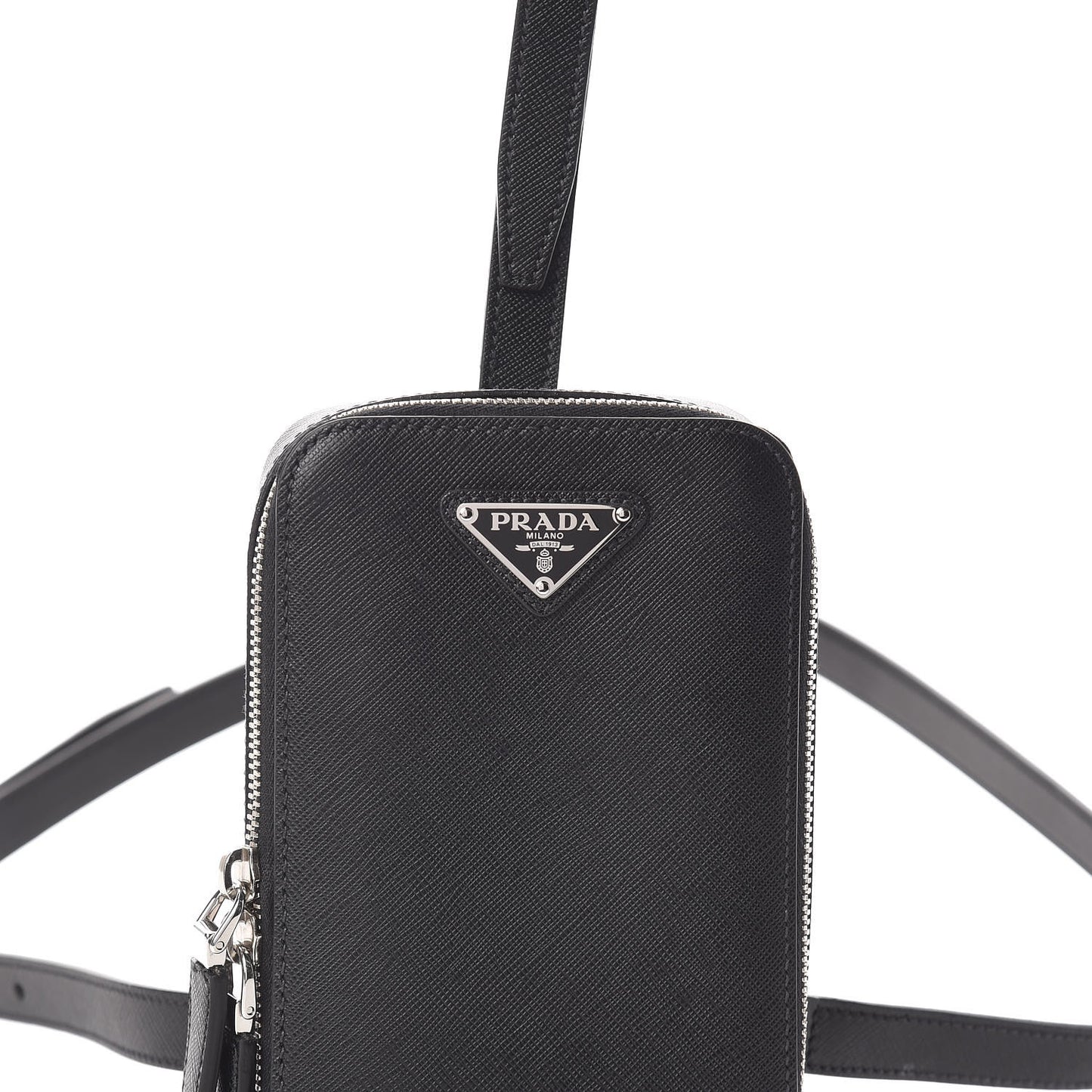 Saffiano Harness Crossbody Bag Black