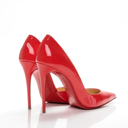 Christian Louboutin Patent Iriza 100 Pumps 38.5 Fraise 4 of 6