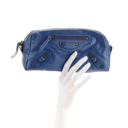 Balenciaga Agneau Classic Hardware Pencil Case M Bleuette 2 of 7
