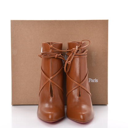 Christian Louboutin Shiny Nappa S.I.T. Rain 100 Ankle Boots 41 Brown 9 of 15