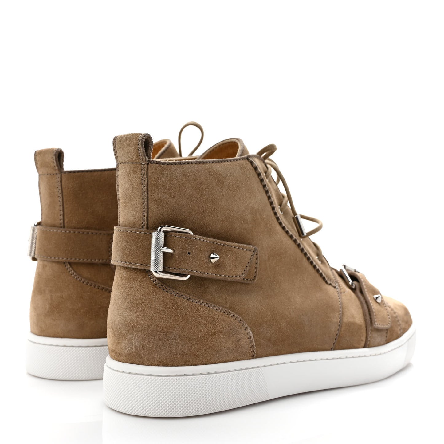 Veau Velours Mens Flat Nono Sneakers 43.5 Camel