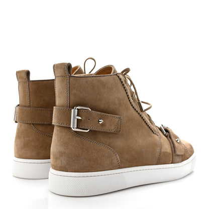 Christian Louboutin Veau Velours Mens Flat Nono Sneakers 43.5 Camel 4 of 9