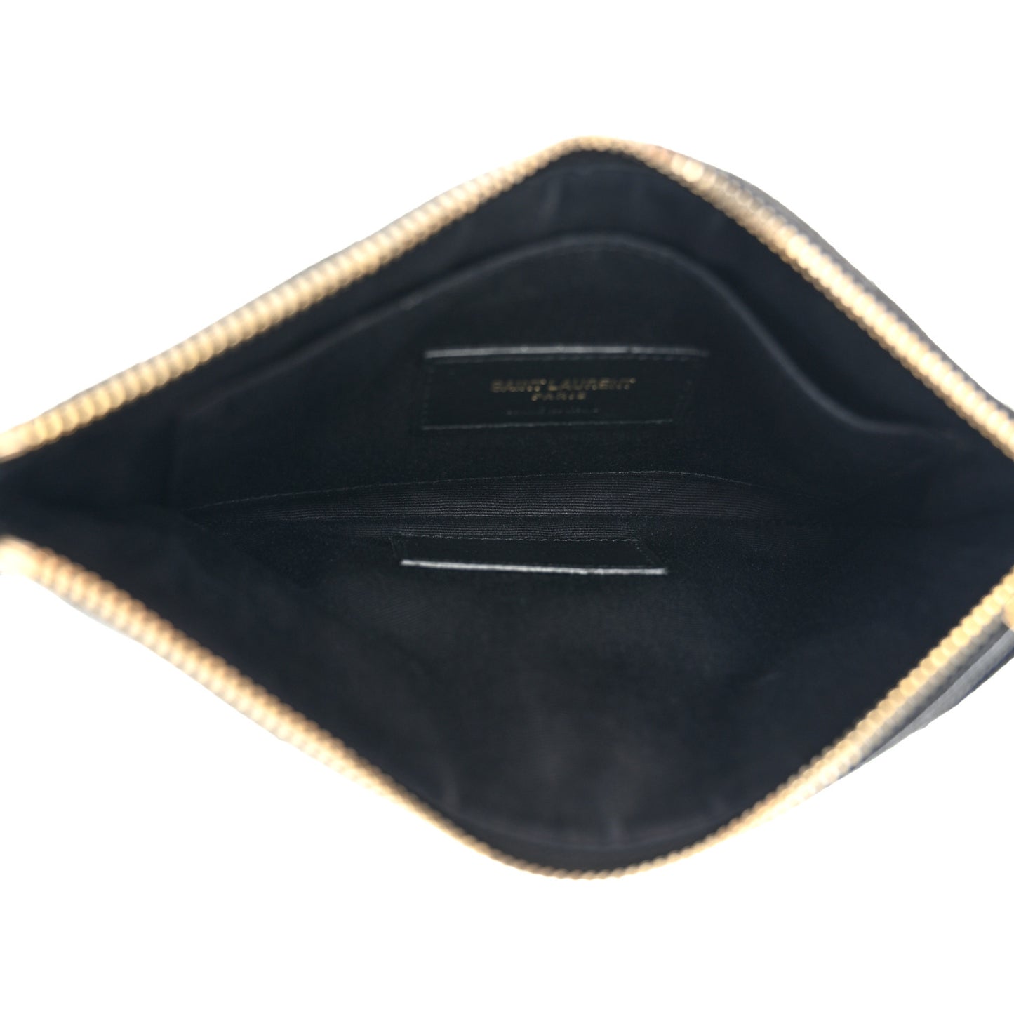 Grain De Poudre Chevron Monogram Bill Pouch Black