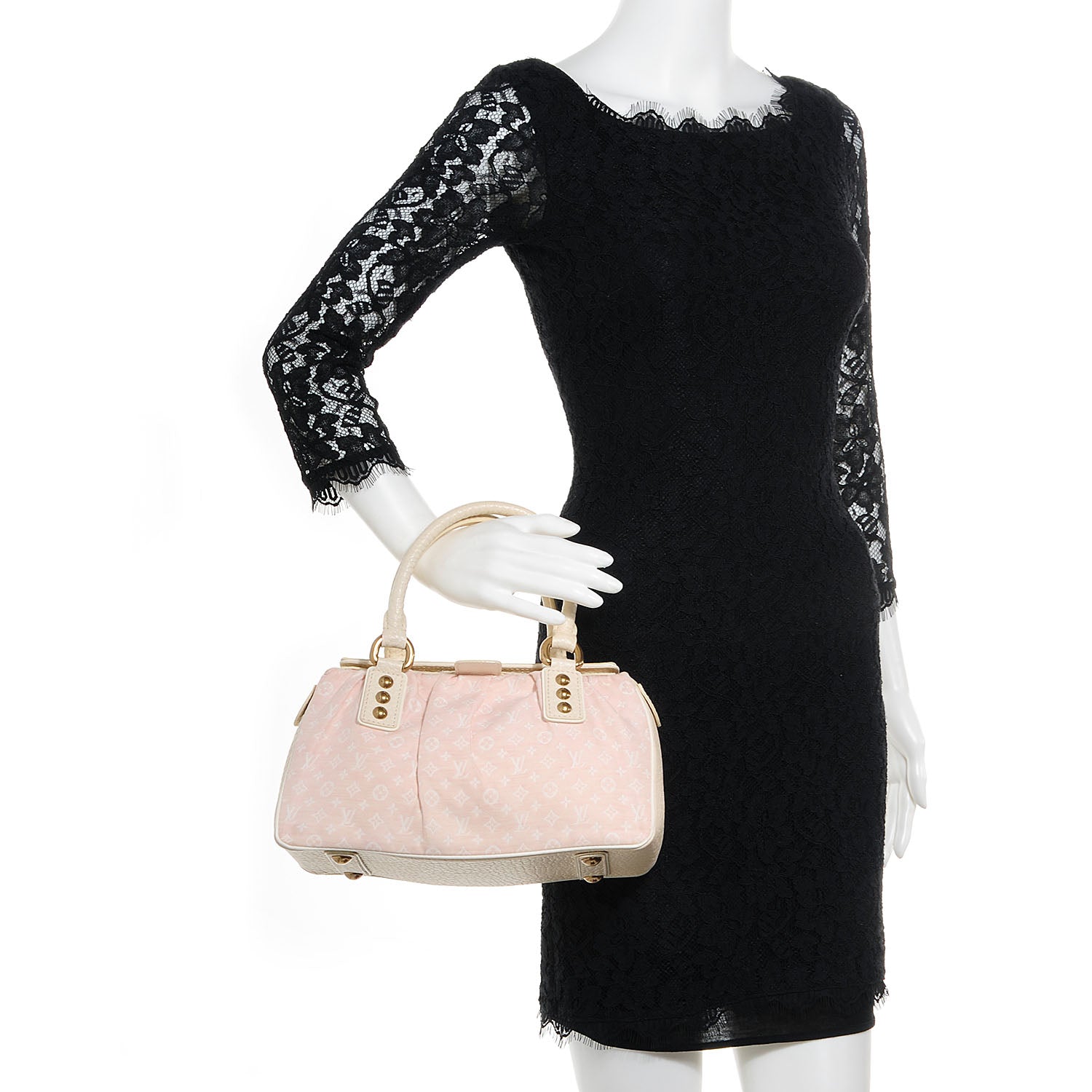 Louis Vuitton Mini Lin Trapeze PM Rose 2 of 9
