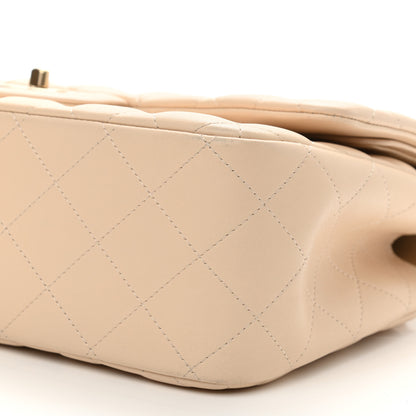 Chanel Lambskin Quilted Jumbo Double Flap Beige Clair 10 of 10