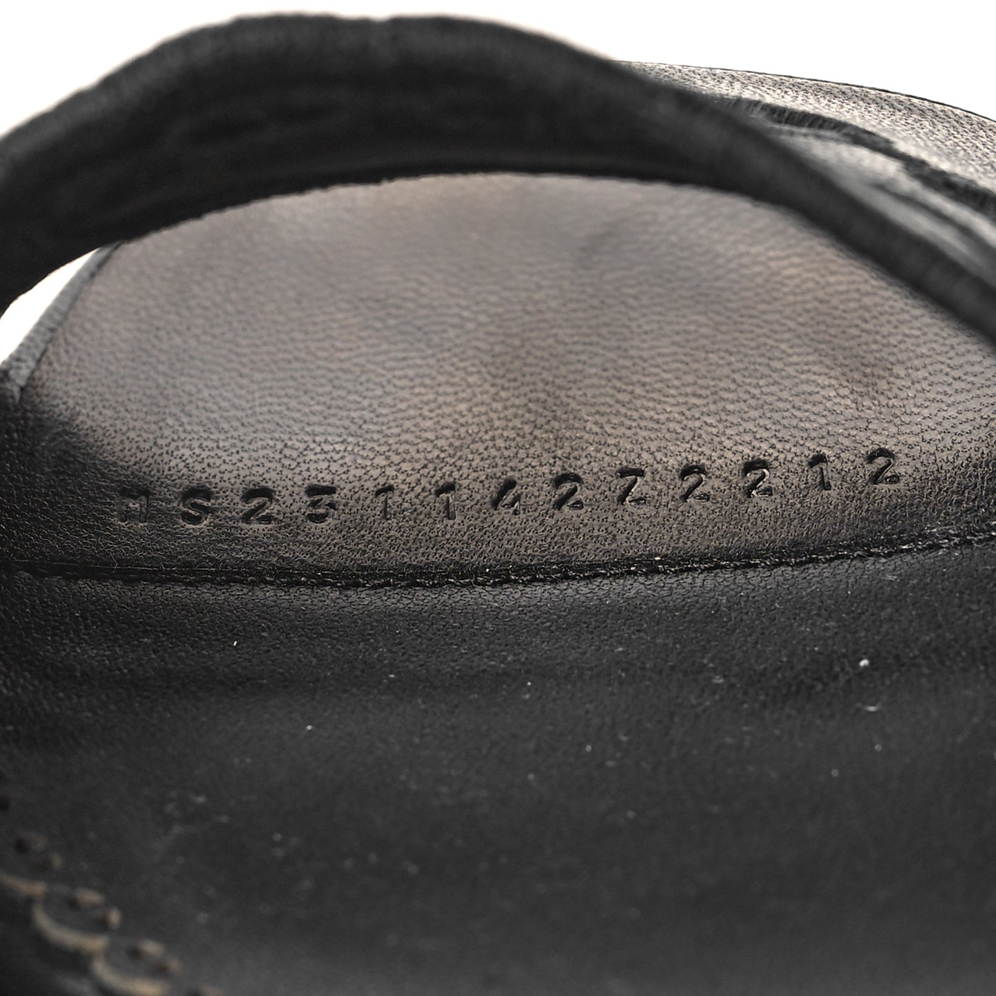 Lambskin Embroidered Gwladys Sandals 38 Black