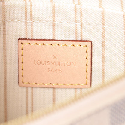 Louis Vuitton Damier Azur Neverfull MM GM Pochette 6 of 10