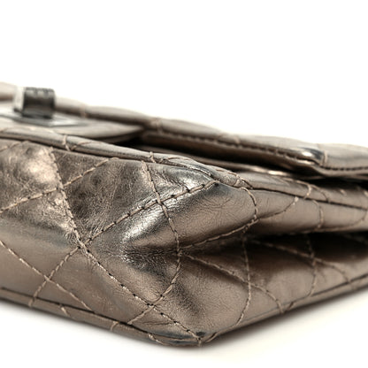 Chanel Aged Calfskin Quilted 2.55 Reissue Mini Flap Dark Silver 10 of 10