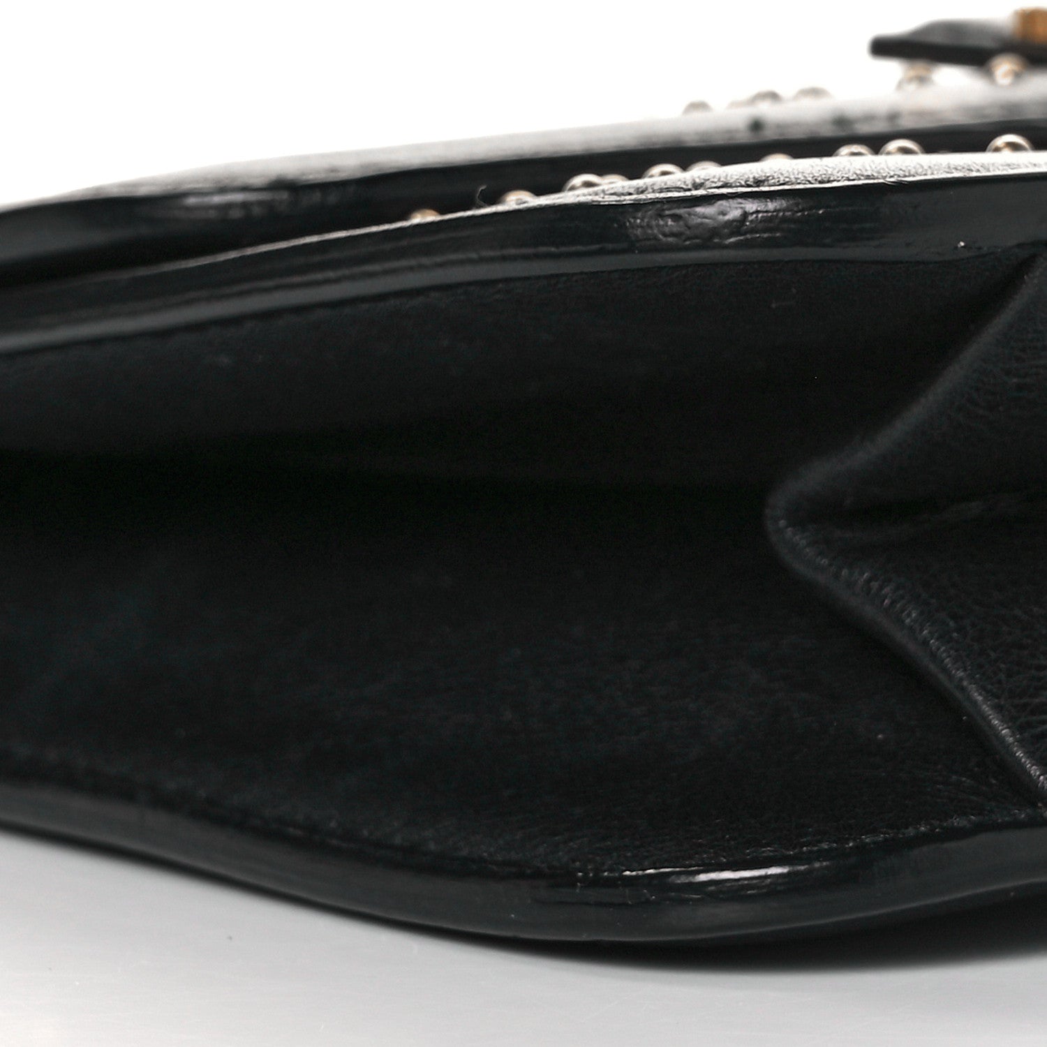 Christian Dior Calfskin Painted Studded Jardin Japonais J'Adior Chain Flap Bag Black 4 of 7